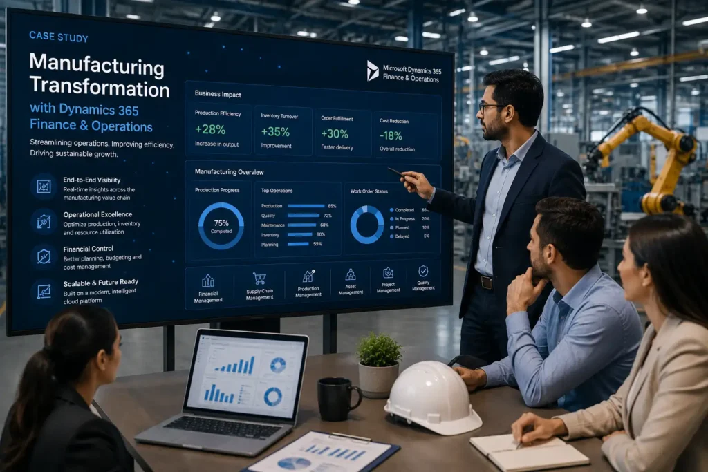 Dynamics 365 Finance and Operations manufacturing transformation