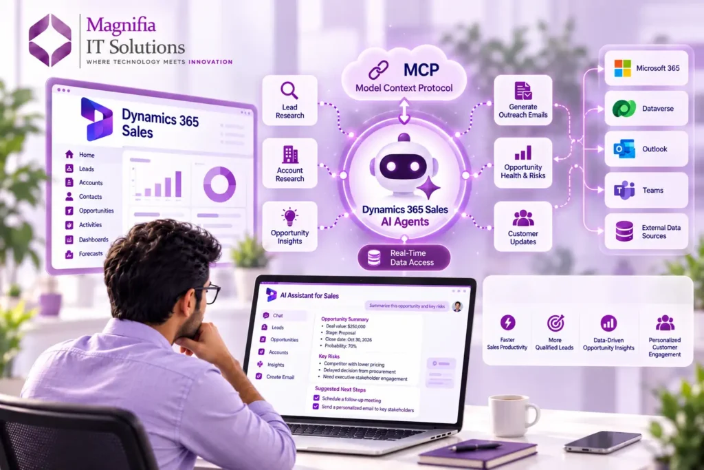 Dynamics 365 Sales AI agents using MCP for real-time data access