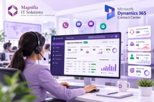 Dynamics 365 Contact Center live supervisor dashboard with real-time analytics